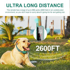 Touch-Screen Dog Shock Collar with Security Lock, 2600FT Dog Training Collar Features 3 Training Modes, Rechargeable & Waterproof, Suits Dogs of All Breeds and Sizes