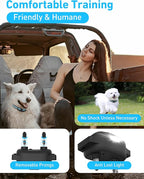Small Dog Shock Collar, Tailored for Small Dogs 5-15lbs & Medium, Lightest Training Collar with Beep Vibration, Light for Night Walks, 3300Ft Rechargeable E Collar with Remote IPX7 Waterproof
