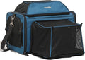 FUKUMARU Expandable Cat Carrier, 18x11x11 Soft Cat Travel Carrier, Ventilate Airline Approved Dog Carrier, Durable Small Dog Carrier with Anti-Scratch Mesh, Escape-Proof Pet Carrier for Cat, Blue