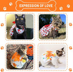 TAPBULL Dog Dresses, Fashionable Pet Dog Clothes, Cute Cat Birthday Dress Outfit (Orange/Red/Yellow/Blue/Pink 5-Pack), Large