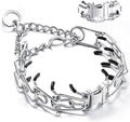 Dog Training Collar, Adjustable Stainless Steel Collar with Quick Release Buckle for Small Medium Large Dogs (S/Neck Girth 11.2"-14.5")