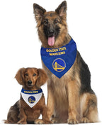 Pets First NBA Golden State Warriors Reversible Bandana Size XX-Large for Dogs & Cats. 2 Sided Sports Bandana, Premium Embroidery Team Logo, Many NBA Teams Available