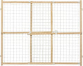 MidWest Homes for Pets Wire Mesh Pet Safety Gate, Dog Gate Expands From 29 - 50 Inches Wide, 32 Inches Tall, Wood, Powder Coated Wire