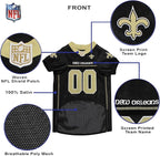 Pets First NFL New Orleans Saints Dog Jersey, Size XX-Large, Football Shirt Costume for Pet, Dog Sports T-Shirt, NFL Team Clothing for Cats, Licensed Pet Apparel Available in 7 Sizes and 32 Teams