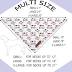 Realeaf Fathers Day Dog Bandanas 2 Pack, Reversible I Love My Dad Pet Scarf for Boy and Girl, Premium Durable Fabric, Bandana for Small Medium Large and Extra Large Dogs (X-Large)