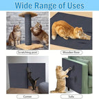 Self-Adhesive Cat Scratching Mat, 118"x11.8" Cat Scratch Furniture Protector, DIY Cat Scratch Pad Self-Adhesive, Trimmable Self Adhesive Couch Protector from Cats Claws, Protects Sofas and Chairs