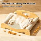 Sisal Cat Scratcher Bed for Indoor Cats, Hammock for Scratching Pad Cat, Extra-Large Sisal Scratching Post Furniture for Cat Lounger & Sleep & Scratch, 60 x 52 x 20cm