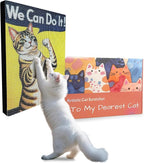 Art Cat Scratching Pad,Wall Scratcher for Indoor Cats - 16.54x11.81x1.18 Inches, Double-Sided Use, Cat Cardboard Scratcher Fits All Breeds & Sizes, Easy to Install,Cat Gifts