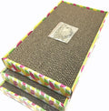 Irispets cat scratcher cardboard, cat wide scratching pad, cat scratcher toys, Catnip Included, 3 pack scratcher cardboard