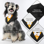 FUAMEY Dog Tuxedo Halloween for Large Dogs,Dog Formal Suit Dogs Attire Pet Bow Tie Puppy Party Costumes Cat Tux Outfits Pets Bandana Cosplay Adjustable Bowties Thanksgiving Halloween L