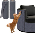 PowerKing Cat Scratch Furniture Protector, 78.7"x15.8" Self-Adhesive Cat Scratch Mat for Couch & Sofa, Trimmable DIY Cat Scratcher Pads for Indoor Cats (Dark Grey)