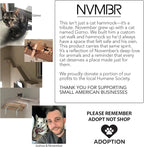 NVMBR Cat Wall Furniture Lounge with Sisal Stairs Set, 16 inch Stud Design, Easy Install Mounts, Holds up to 33 lbs Climber Indoor Perches for Walls, Shelf Hammock with Saftety Bar