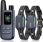 Jugbow Dog Shock Collar 2 Dogs (10-120Lbs) - 4200FT Dog Training Collar with Remote IPX7 Waterproof Electric Collar with 4 Training Modes, Rechargeable e-Collar for Large Medium Small Dog Dark Blue