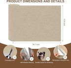 Cat Scratching Mat, 78.7"x15.8" Self-Adhesive Carpet Mat Trimmable Replacement for Cat Tree, Cat Wall Shelves, Cat Scratching Post, DIY Couch Sofa Furniture Door Protector