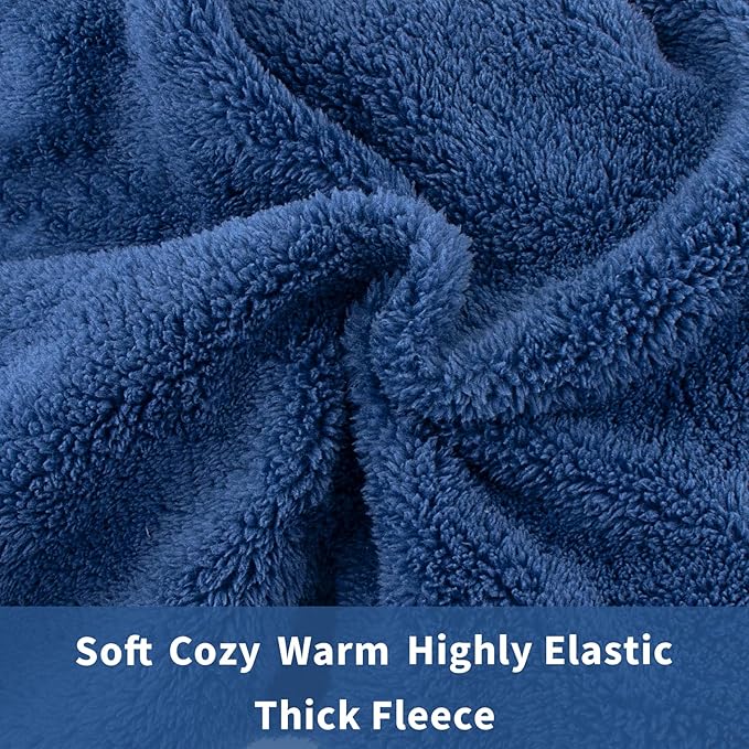 Dog Winter Coat Soft Pullover Pajamas, Warm Dog Cold Weather Coats Fleece Dog Coat, Cozy Dog Winter Jacket Windproof Fullbody Dog Jumpsuit Onesie Fleece Sweater Winter Clothes Apparel for Dogs