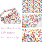 Elegant little tail Dog Bandana, Valentine's Day 1PC Washable Dog Scarf Female or Male Square Bib Kerchief Scarf Adjustable Pet Bandana for Medium Large Dogs