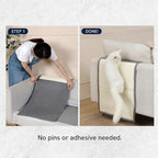 Panther Armor Sisal Furniture Defender, Sisal Cat Scratcher [Grey-Back Rest] Anti Cat Scratch Furniture Protector, Sofa Scratching Pads