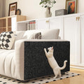 Yenhome 15.7"X80" Self-Adhesive Black Cat Scratch Mat for Covering Cat Scratch Furniture Protectors from Cats Scratching Grey White Anti Scratch Furniture Protector for Couch, Sofa, Bed Wall & Door