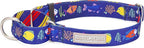 Lucky Love Dog Martingale Collar, Blue Color No Slip Collars for Medium Dogs, Tropical Fish Pattern Martingale Dog Collar, Great for Whippets, Greyhounds, and More (Mackey, Medium)