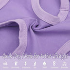 Paiaite Dog Clothes Fashionable Sleeveless Pet Vest: 'Little Miss Sassy' Printed Cotton Dog Shirt, Ideal for Small, Medium, and Large Breeds, Ensuring Comfort and Breathability Purple S