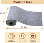 KEYIDE Couch Cat Scratch Protector 79 x 16 Cat Scratcher Wall Climbing from Cat Claws for DlY Tower Post Cat Tree (Grey)