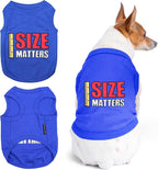 Parisian Pet Dog Shirt – 100% Cotton Shirts for Medium Dogs – Blue Sleeveless Puppy Clothes – Lightweight and Breathable Pet Apparel – Soft Funny Dog Clothes - Stretchy T Shirts for Dogs