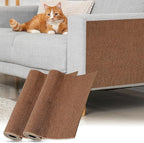uxcell Self-Adhesive Cat Scratching Mat, 2 Roll 39.4" x 11.8" Couch Protector from Cat Claws for DIY Sofa, Wall, Doors, Cut Anti Cat Scratch Pad Carpet Mat, Brown
