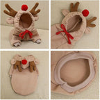 Warm Dog Winter Clothes Cute Fruit Dog Coat Hoodies Fleece Pet Dogs Costume Jacket for French Bulldog Chihuahua Ropa para Perro(Coffee,M)