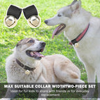 SCENEREAL Large Bell for Dog Collar, 2 Pack 1.5" Extra Loud Collar Bells for Cats and Dogs Training, Hiking, Walking, Hunting, Pet Tracker, Pet Bell for Save Wildlife and Birds Gold