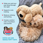 Snuggle Puppy Heartbeat Dog Toy for Puppies, Real-Feel Heartbeat, Calming Sleep Aid and Crate Training Comfort Toy with Heat Pack, Medium Breed Buddies Doodle Appearance (Goldendoodle, Poodle Mix)