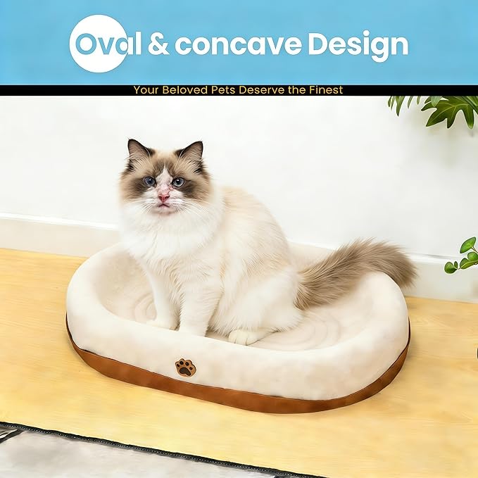 2 in 1 Cat Scratcher and Bed for Large Cats, Wear-Resistant Felt Cat Scratching Pad & Lounge, Protects Furniture from Scratching, Couch Protector Alternative (with Mochi Balls)