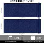 2 Pcs Total 78.8"x15.8" Cat Scratch Mat, Cat Scratch Couch Furniture Protector, Trimmable Self-Adhesive Cats Scratch Pads, DIY Cat Scratcher for Wall Protector and Covering Cat Tower (Blue)