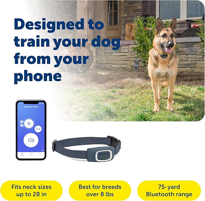 PetSafe Smart Dog Trainer - App Controlled Dog Collar for Training - Bluetooth Wireless System - Adjustable Fit Collar with Safe Stimulation & Multiple Correction Levels