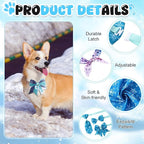Reginary 120 Pcs Winter Dog Bandanas Bulk Dog Bows Set Bow Ties Cat Scarf Colorful Washable Triangle Pet Kerchief Cute Bib for Summer Small Medium Large Pets Grooming Accessories Costume