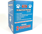 MATCH 'N PATCH Door Protector – Scratch Protectors for Pets – Transparent Shield for Pet Scratches - Self-Adhesive & Easy to Apply, Includes Application Scraper – 34.5 x 5.5 Inches, 2 Patches