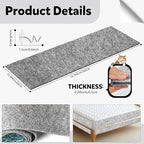 Cat Scratch Couch Furniture Protector,Trimmable Self-Adhesive Cats Claws Scratch Pads, Sisal DIY Climbing Couch Protector for Scratch Post Cat Tree Replacement Indoor(Light Gray, 78.7"x15.8")