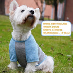KYEESE 2Pack Dog Shirt with Sleeves, Lightweight Sun Protection Dog T Shirts for Small Dogs Boy, Breathable Puppy Tank Top Reflective Dogs Cat Clothes for Summer Outdoor Walking, Blue+Grey, S