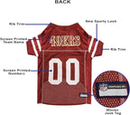 Pets First NFL San Francisco 49ers Dog Jersey, Size 3X-Large, Football Shirt Costume for Pet, Dog Sports T-Shirt, NFL Team Clothing for Cats, Licensed Pet Apparel Available in 7 Sizes and 32 Teams