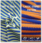 KYEESE 2Pack Dog Shirts Striped for Small Dogs Soft Stretchy T-Shirts Lightweight Tank Top Sleeveless Dog Vest Breathable Cat Shirt, Small, Orange+Green