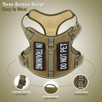 No-Pull Adjustable Dog Harness for Small Dogs,Easy Control with Handle, for Havanese Chihuahua Puggle etc, Inescapable, Ez Walking, Safe Reflective Strips, No Rub,No Choke, Army Green, S
