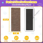 Wall Cat Scratcher for Indoor Cats,19.6x7.8”Corner Cat Scratcher,Cat Scratch Pad Furniture Protector for Door & Wall,Couch, Durable Cat Scratching Board Easy Mount(Deep Brown, 19.6”x7.8”)