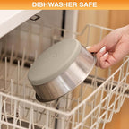 Neater Pet Brands Stainless Steel Dog Bowls with Non-Slip Rubber Bottom – 3 Cup (24 oz), Tan - Set of 2 Heavy Duty Metal Dog Bowls, Dishwasher Safe, Food or Water Bowl, Ideal for Small to Medium Dogs