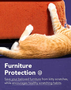 Lukamoo® Cat Scratching Pad, Wall Mounted Scratcher for Indoor Cats (Medium (24'' x 16'')) (Tuxedo)