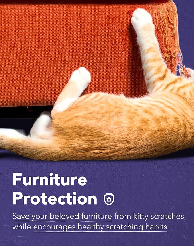 Lukamoo® Cat Scratching Pad, Wall Mounted Scratcher for Indoor Cats (Medium (24'' x 16'')) (Tuxedo)