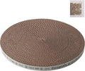 Round Cat Scratcher Pad 10 Inch Diameter - 3/5 Inch Thick Cardboard Refill, Universal for Round Scratching Posts, Standalone for Indoor Cats (1 PCS)