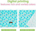 Elegant little tail Dog Bandana, Cute Blue Elephant 1PC Washable Dog Scarf Female or Male Square Bib Kerchief Scarf Adjustable Pet Bandana for Medium Large Dogs