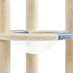 Topeakmart 35in Cat Tree Cat Tower Furniture w/Dangling Ball Platform Perch and Scratching Post for Kittens Cats