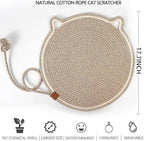Celery Pets, Dual Scratching Pad for Cats, Celery Pets Cat Scratcher Mat, Natural Cotton Rope Cat Scratching Mat, Scratching Pads for Indoor Cats (Black B,20in)