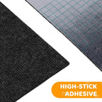 Cat Scratching Mat Self-Adhesive, 78.7'' x 15.8'' Trimmable Cat Scratch Pads Furniture Protector, DIY Climbing Cats Scratching Carpet for Couch, Door Frame or Wall Corner Protector (Black)