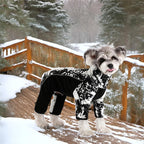 Fleece Dog Coat for Small Medium Dog,Pullover Pajamas Jumpsuit Bodysuit Puppy Coats with Legs, Pet Windproof Warm Cold Weather Jacket Full Body Vest Cozy Snowsuit Outfit Clothes (White, XL)